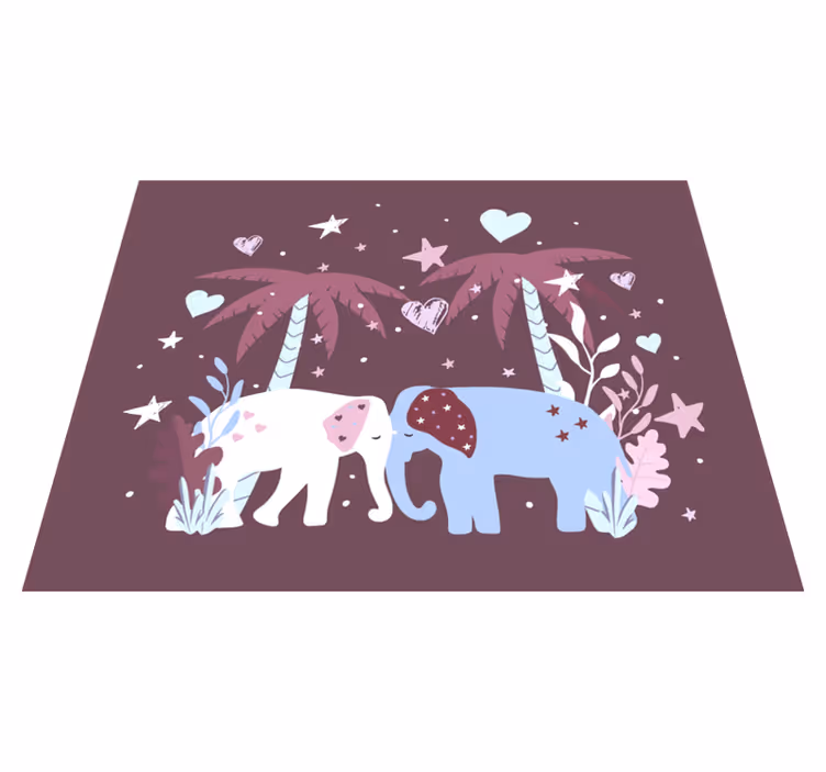 Vaikų safaris vaikų vinilinė kilimėlė - „Tenstickers“