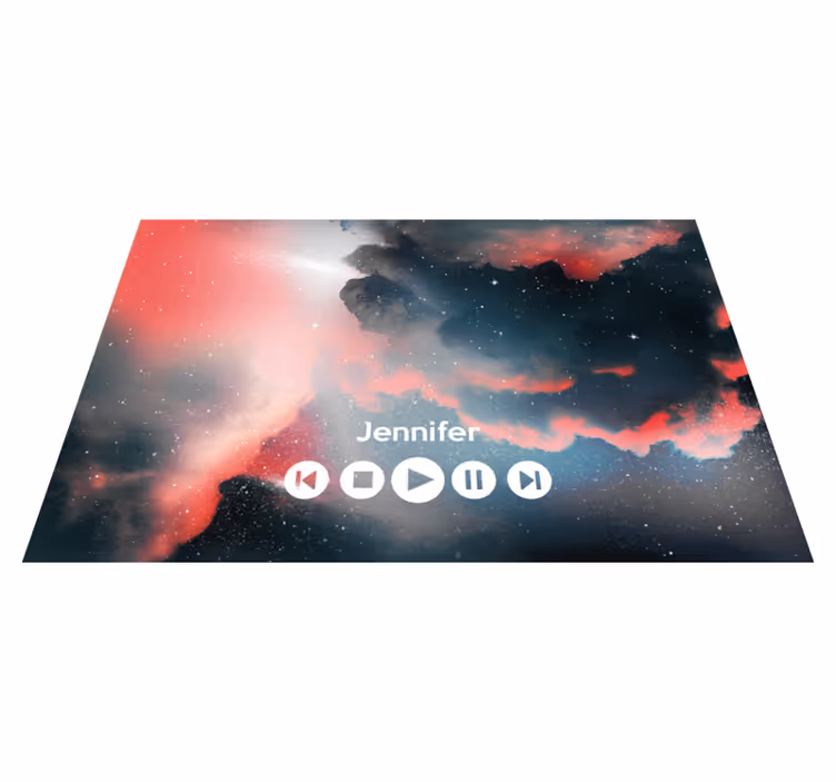 Kosmoso užsakomoji muzika paaugliams vinilo kilimėlis - „Tenstickers“
