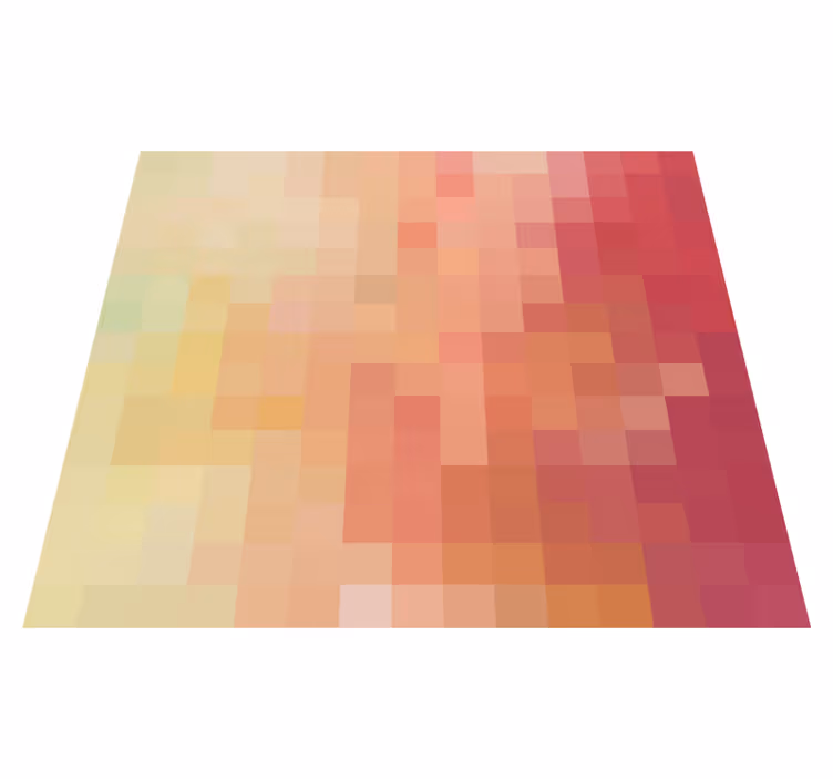 Raudono bloko gradiento modelis geometriniai kilimas - „Tenstickers“