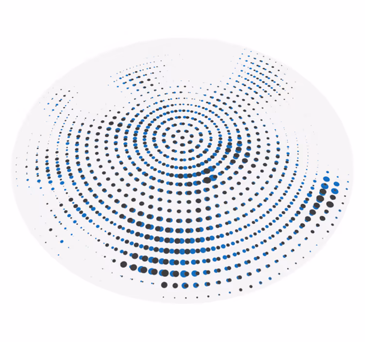 Apvalios dėmės motyvas geometriniai kilimas - „Tenstickers“