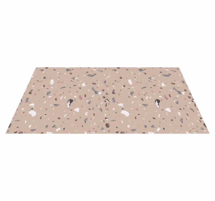 Smėlio spalvos „terrazzo“ plytelių kilimas - „Tenstickers“