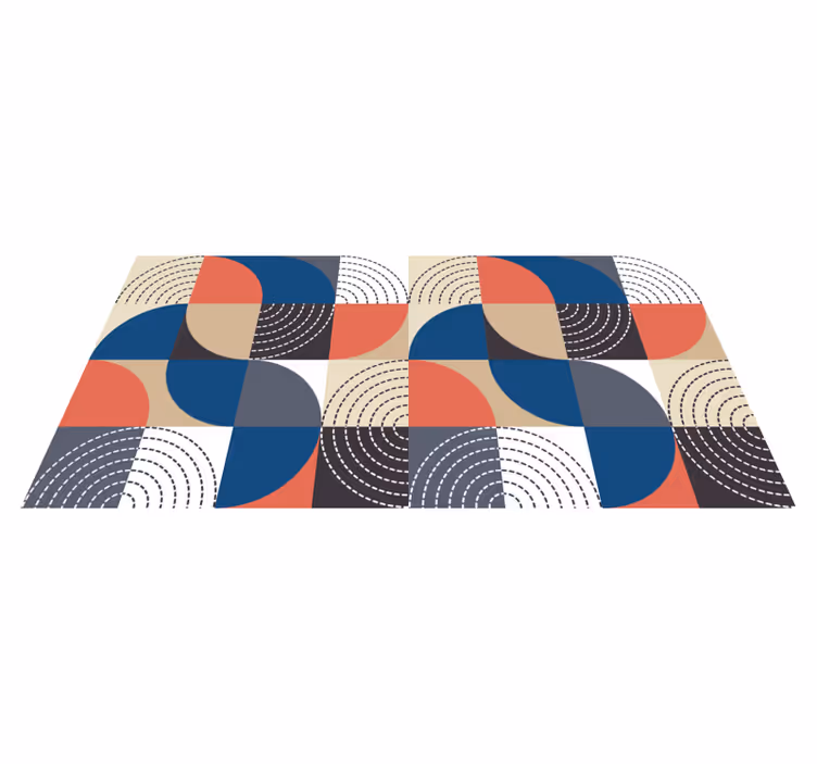 Abstraktus modernus dizainas geometriniai kilimas - „Tenstickers“