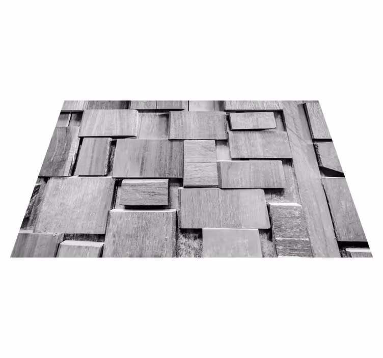 Medinis lentų tamsus 3d tekstūros medinis vinilo kilimas - „Tenstickers“
