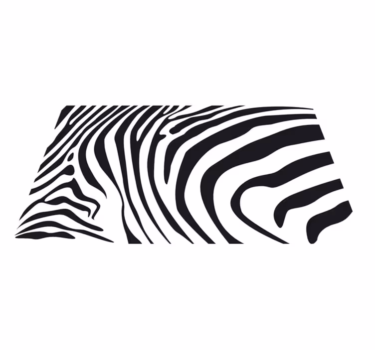 Gyvūnų spaudos vinilo kilimėlis zebra juostelės - „Tenstickers“
