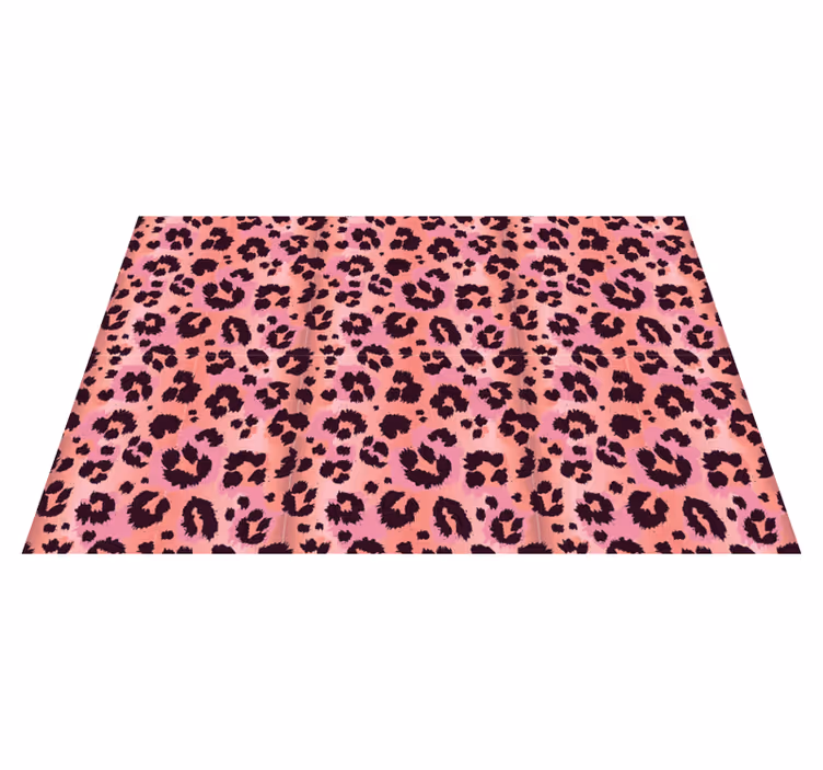 Rožinės spalvos leopardo vinilo kilimas - „Tenstickers“