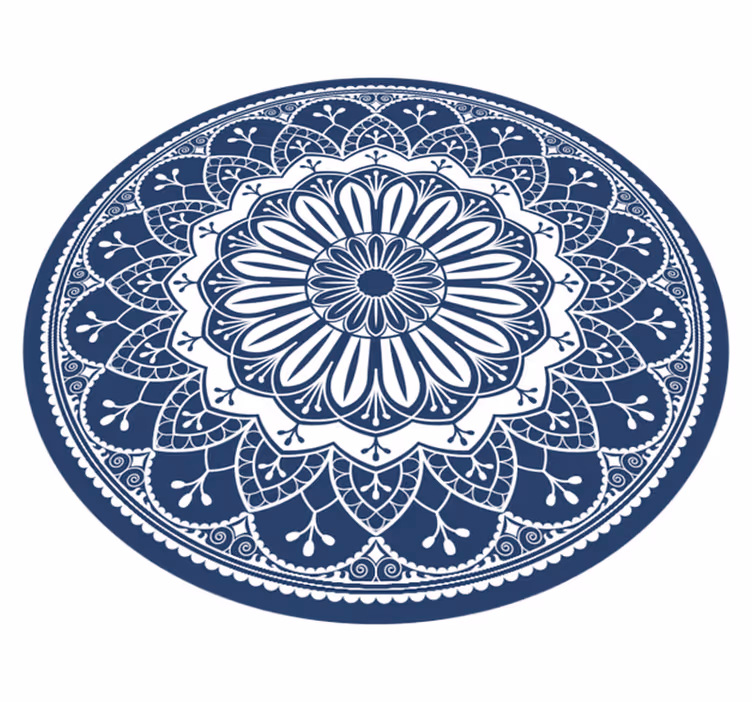 Laivyno botaninė kompozicija mandala kilimėlis - „Tenstickers“