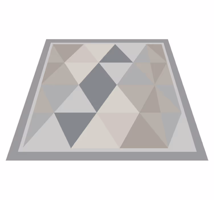 Pilki pantone trikampiai šiaurinis vinilo kilimas - „Tenstickers“