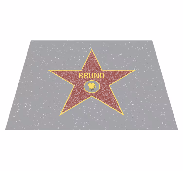 žvaigždės atpažinimas vinyl kilimėlis su vardu - „Tenstickers“