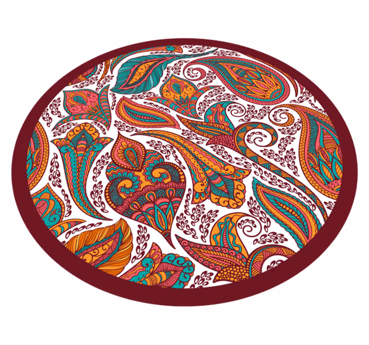 Spalvingi sūkuriniai raštai mandala kilimėlis - „Tenstickers“