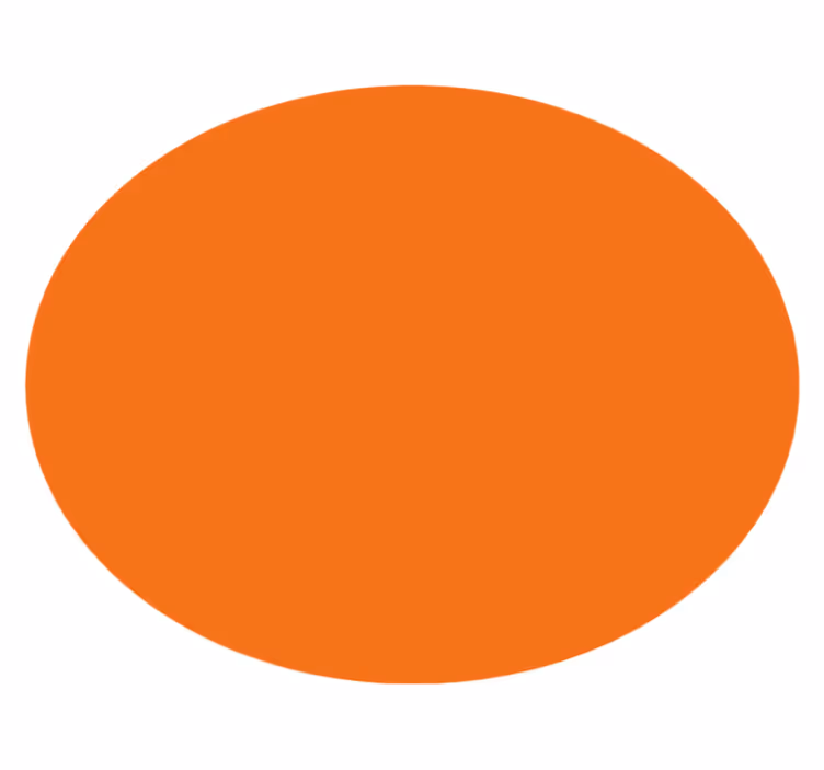 Oranžinės spalvos modernus kilimas - „Tenstickers“