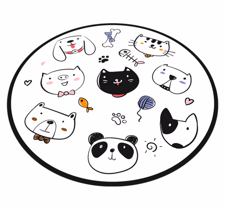 Piešti gyvūnams gyvūninį vinilinį kilimėlį - „Tenstickers“