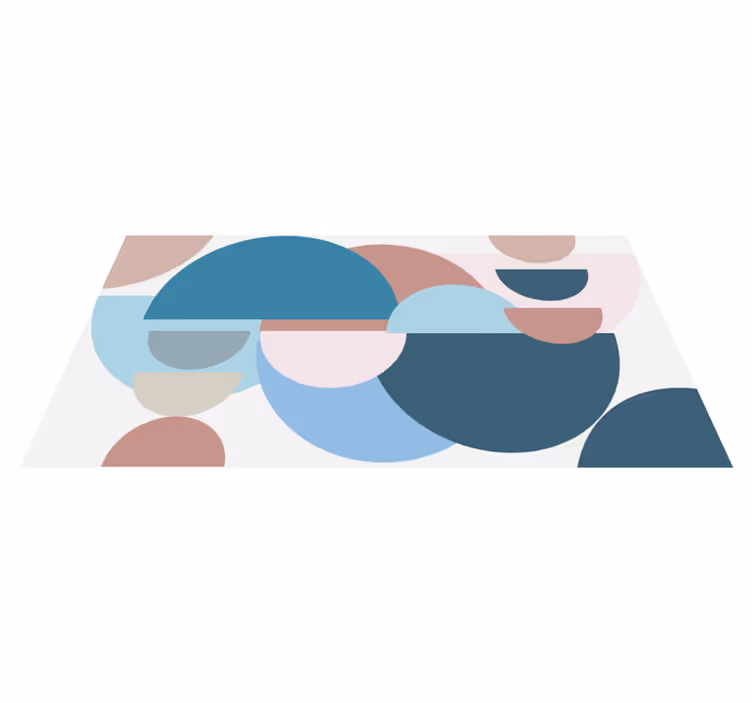 Apskritų formų variacijos geometriniai kilimas - „Tenstickers“