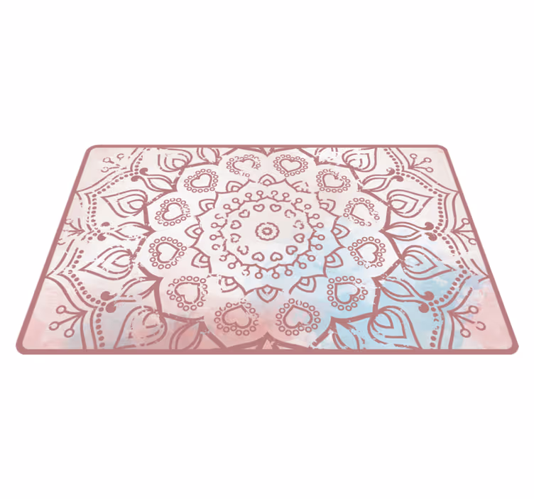 Subtilus violetinis dizainas mandala kilimėlis - „Tenstickers“