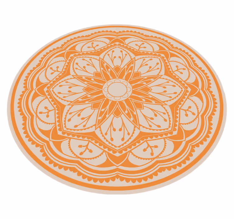 Elegantiškas apvalus motyvas mandala kilimėlis - „Tenstickers“