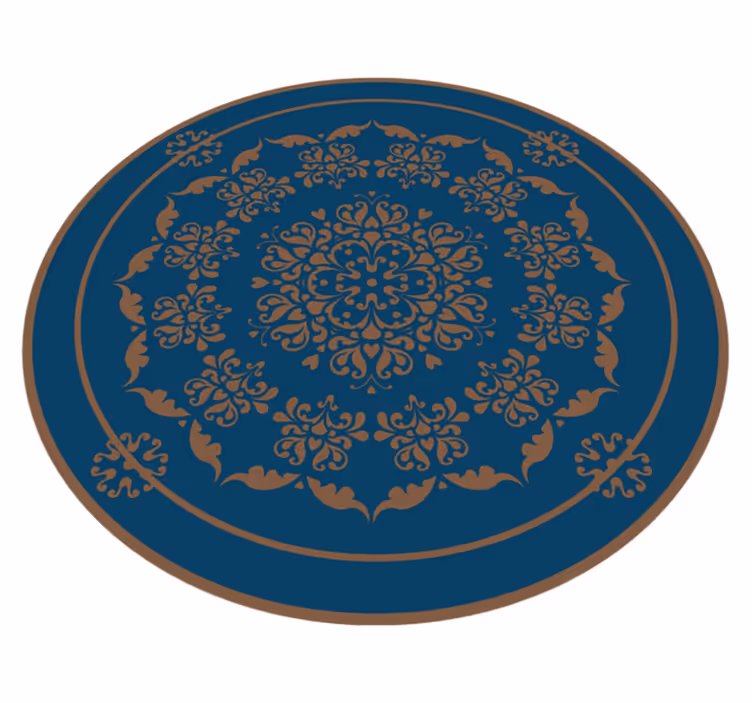Elegantiškas apvalus raštas mandala kilimėlis - „Tenstickers“