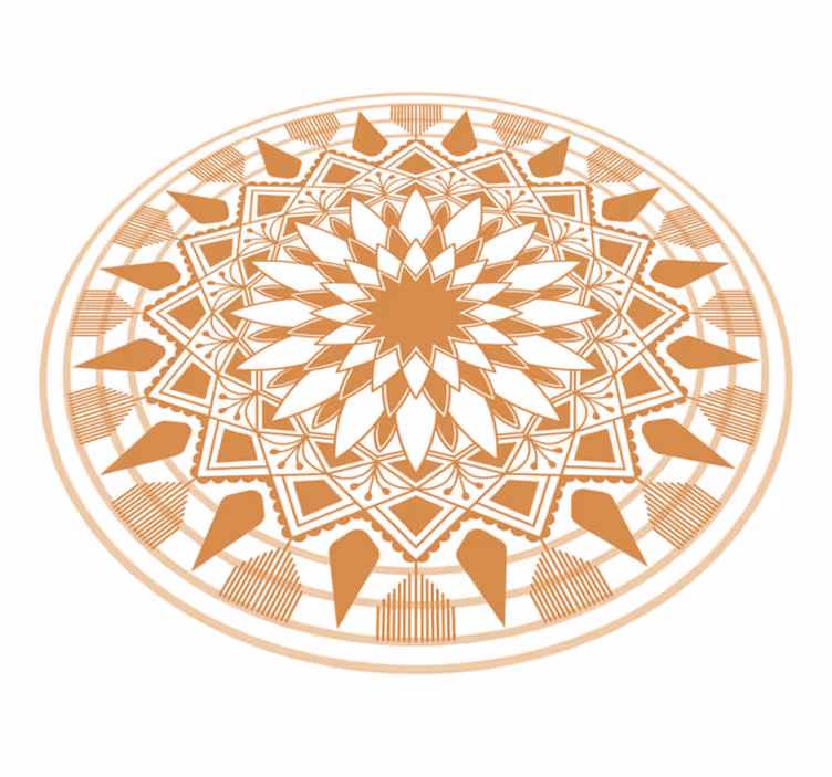 Sudėtingas geometrinis išdėstymas mandala kilimėlis - „Tenstickers“
