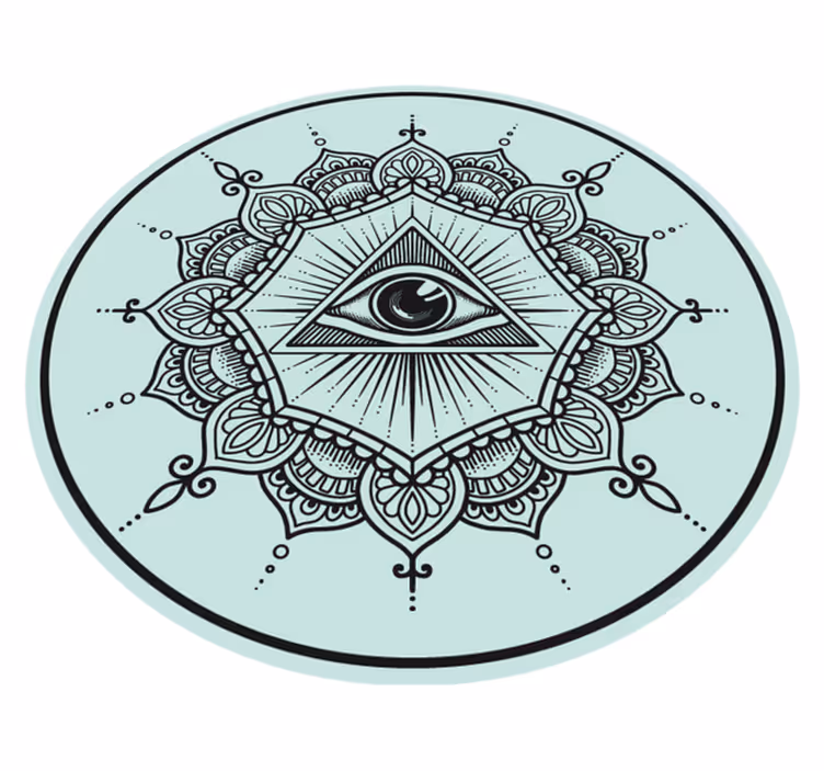 Viską matanti akis mandala kilimėlis - „Tenstickers“