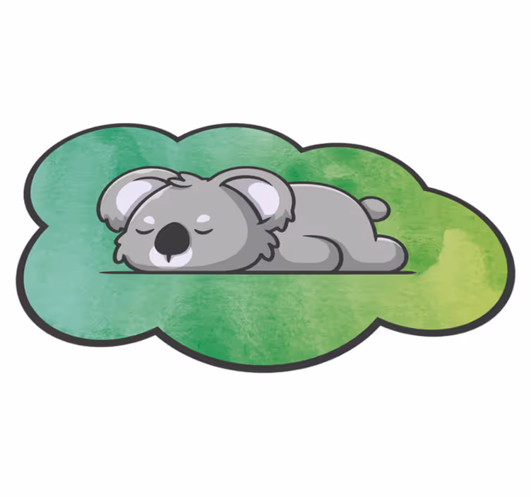 Mieganti koala kilimas vaiko kambariui - „Tenstickers“