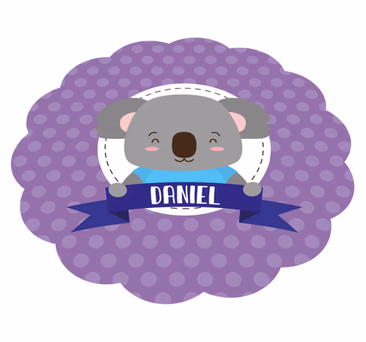 Miela koala su vardu kilimas vaiko kambariui - „Tenstickers“