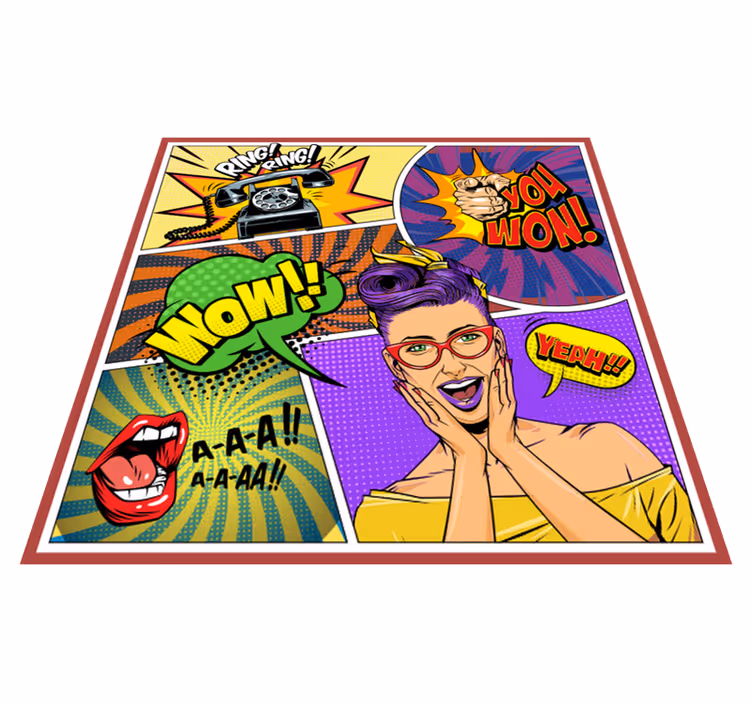 Pop meno išraiškos vinilinis kilimėlis - „Tenstickers“