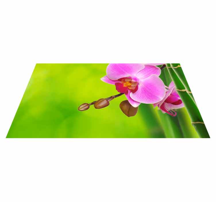 Orchidėjų žiedų džiaugsmas gėlių rašto kilimėlis - „Tenstickers“