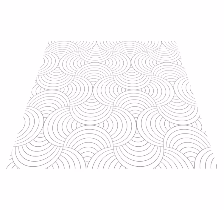 Lenktos linijos raštas minimalistinis kilima - „Tenstickers“