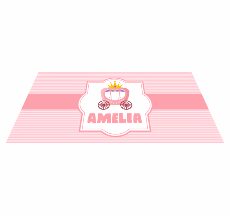 Vinilinis kilimėlis su princesės karieta - „Tenstickers“
