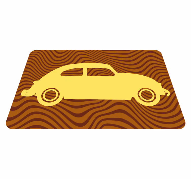 Senovinio automobilio siluetas kelių kilimėliai - „Tenstickers“