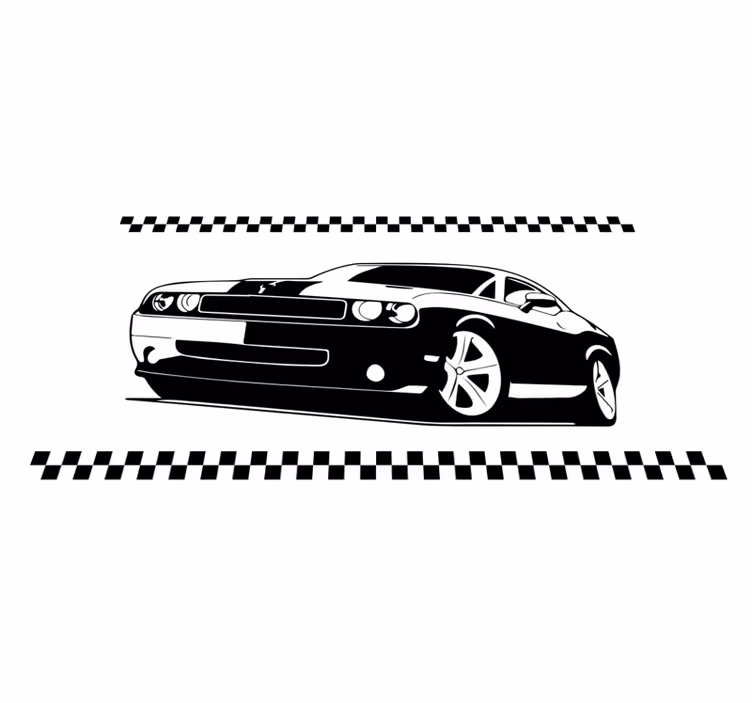 Stilingi sportiniai automobiliai paaugliams vinilo kilimėlis - „Tenstickers“