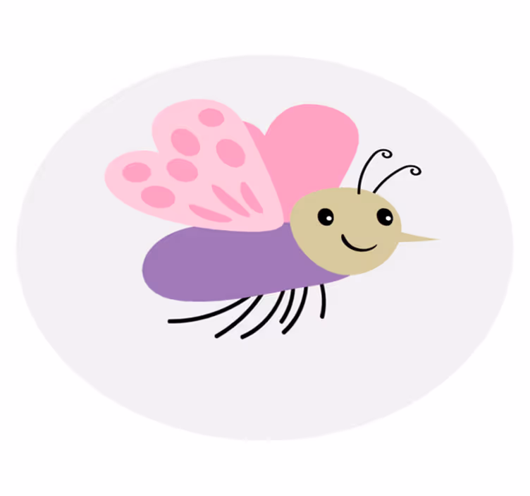Drugelis su ilgu nosies gyvūnų kilimu - „Tenstickers“