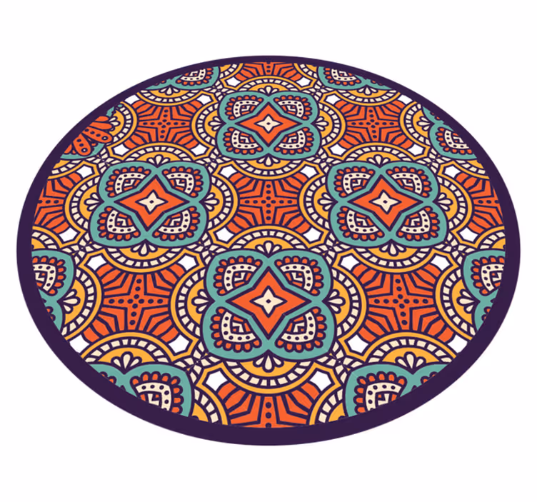 Spalvinga geometrinė harmonija mandala kilimėlis - „Tenstickers“