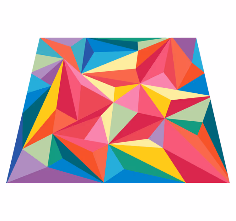 Gyvi spalvingi elementai geometriniai kilimas - „Tenstickers“