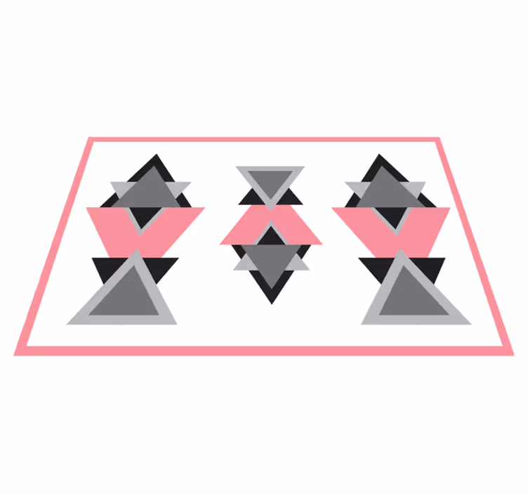 Trikampių formų mišinys geometriniai kilimas - „Tenstickers“