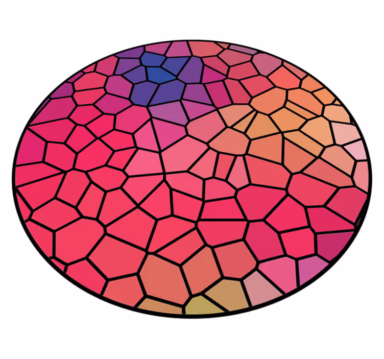 Ryškių spalvų geometriniai tapybos kilimai - „Tenstickers“