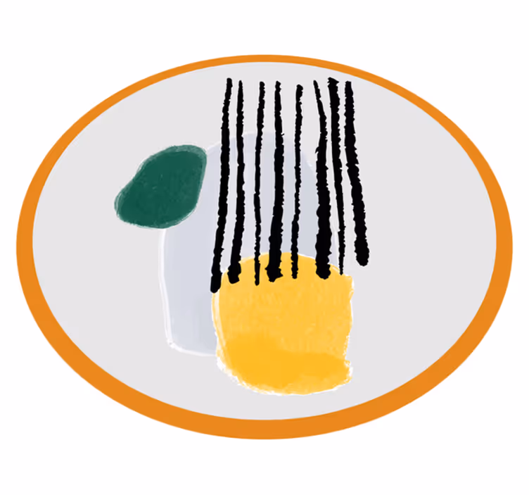 Geometrinių atspalvių segmentai minimalistinis kilima - „Tenstickers“