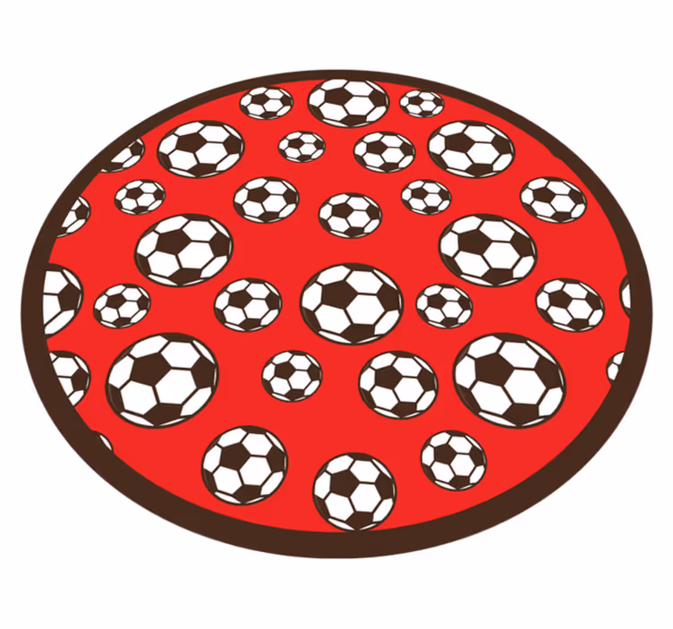 Futbolo kamuolio motyvas žaidimų dizaino vinilo kilimėlis - „Tenstickers“