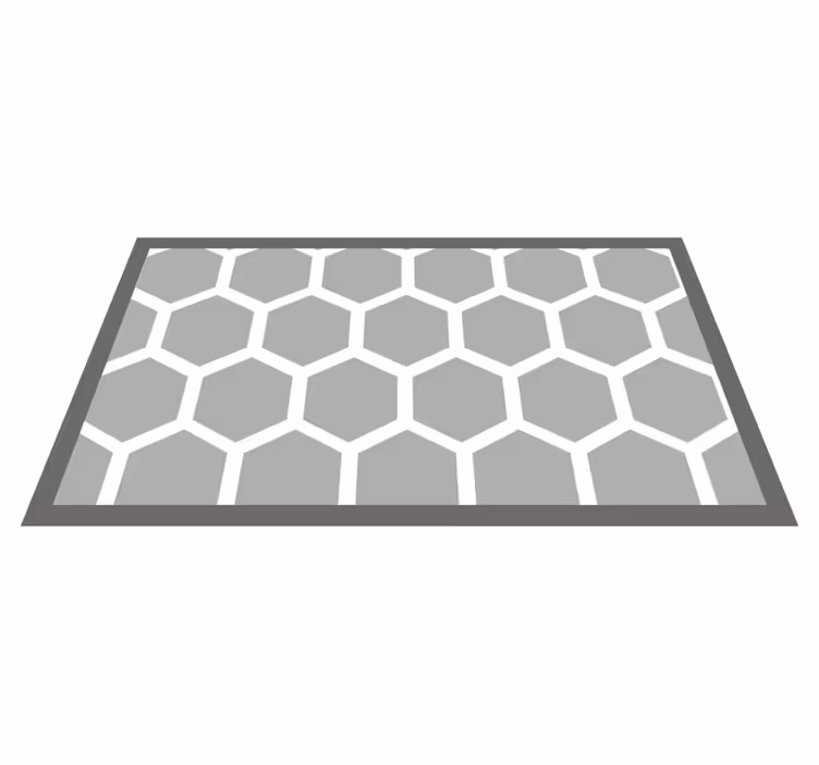 Balti geometriniai penkiakampiai geometriniai pledai - „Tenstickers“