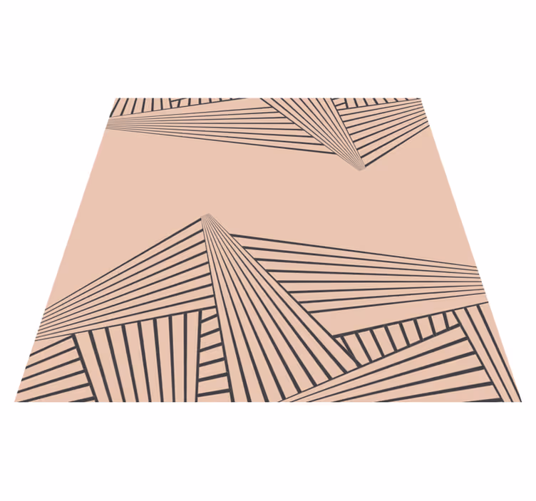 Linijinis geometrinis raštas modernus vinilinis kilimas - „Tenstickers“