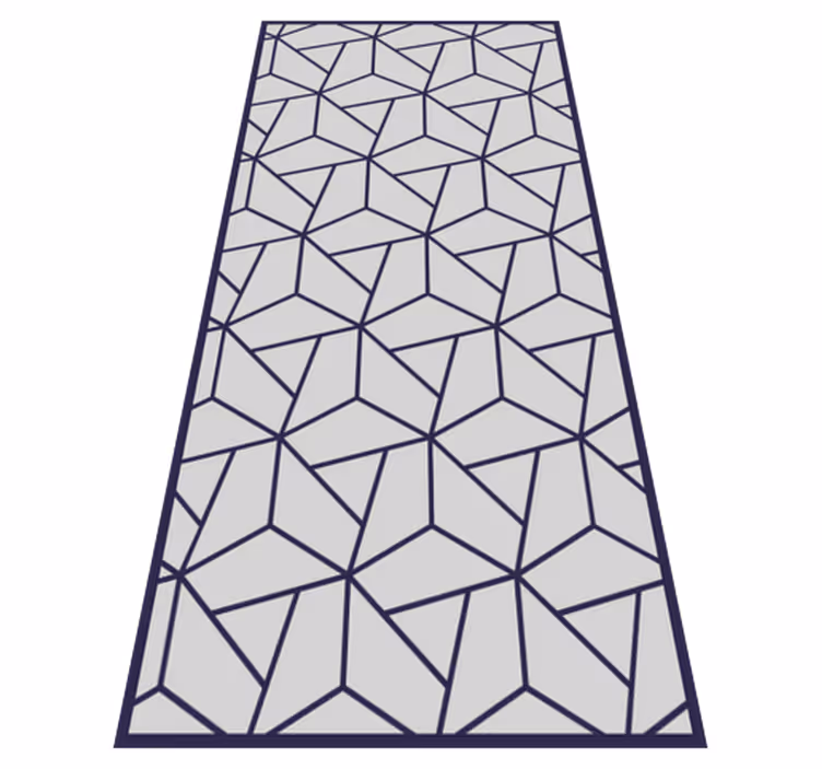 Pilki kampuoti raštai geometriniai kilimas - „Tenstickers“