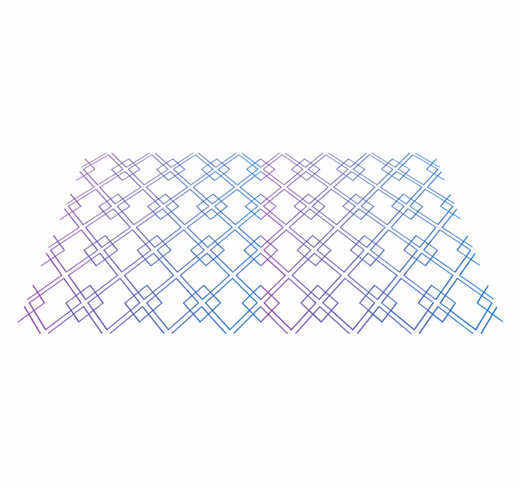 Deimantai ir linijos geometriniai kilimas - „Tenstickers“