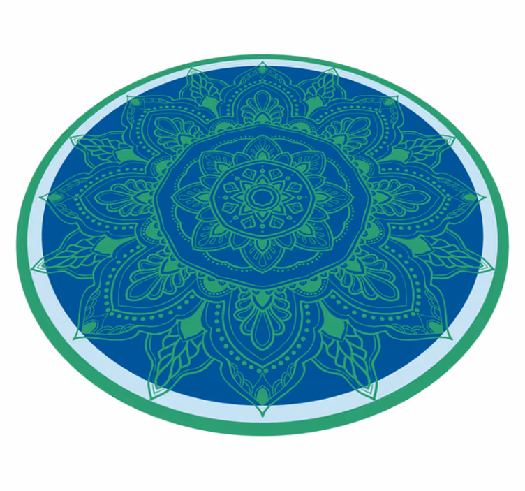 Sudėtinga gėlių kompozicija mandala kilimėlis - „Tenstickers“