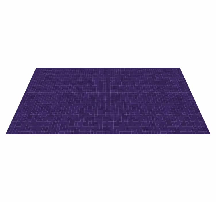 Violetinės spalvos raštuota grafika geometriniai kilimas - „Tenstickers“