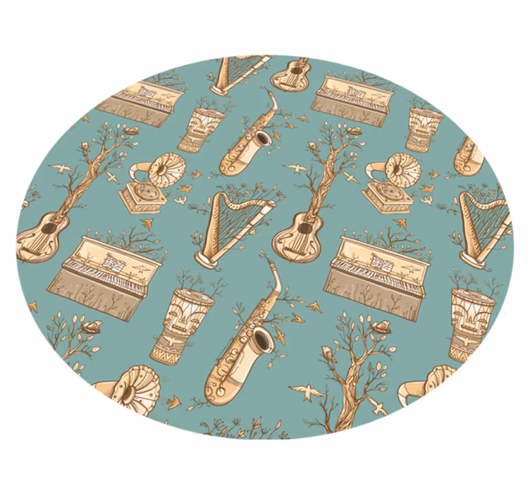 Muzikos instrumentų harmonija vinilinis kilimėlis - „Tenstickers“
