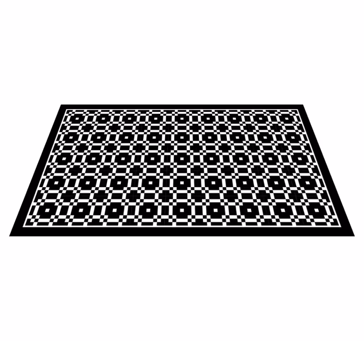 Monochrominis raštas geometriniai kilimas - „Tenstickers“