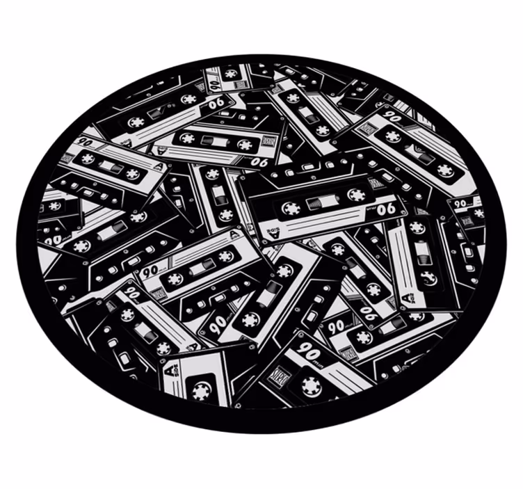 Vinilinis kilimėlis kasetinio įrašo koncepcija - „Tenstickers“