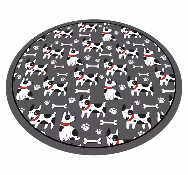žaismingi šunų raštai vinilinis kilimėlis - „Tenstickers“