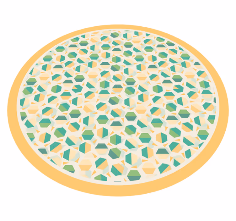 Geometriniai kilimas šešiakampių koncepcija - „Tenstickers“