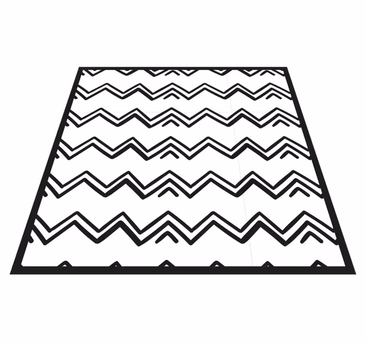 Minimalistinis kilimas zigzag stiliumi - „Tenstickers“