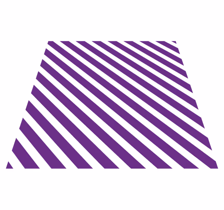 Dryžuotas vinilo kilimas violetiniu raštu - „Tenstickers“