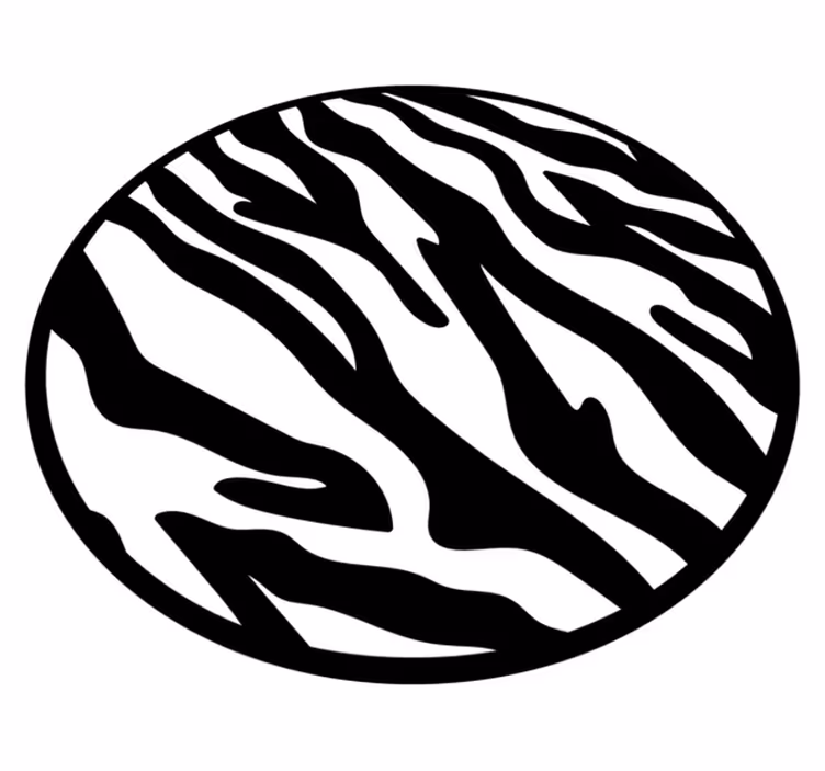 Gyvūnų spaudos vinilo kilimėlis zebra raštu - „Tenstickers“